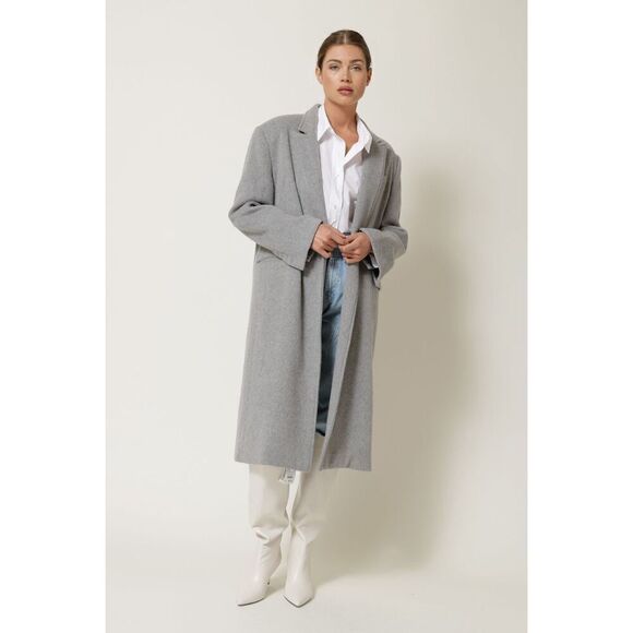 Line & Dot JOHN COAT size S Gray Open Front Revolve - Picture 4 of 14